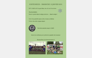 Sortie neige - 10 janvier 2021